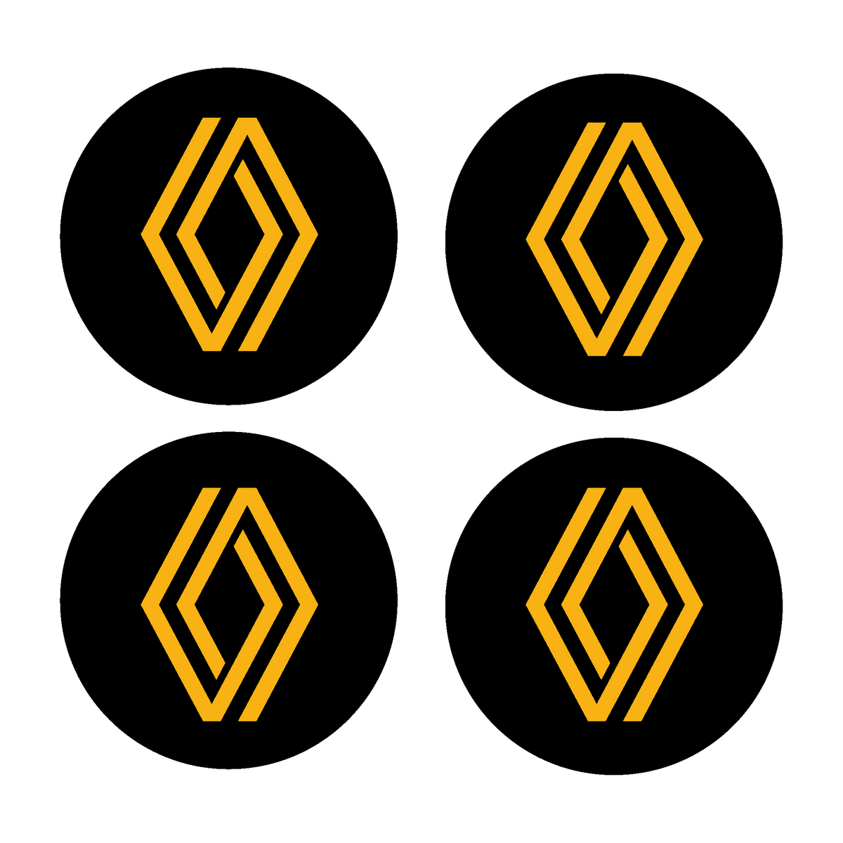 Coprimozzi in Gel Fiat Logo – Set da 4