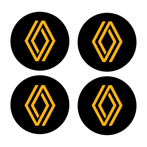 Coprimozzi in Gel Fiat Logo – Set da 4