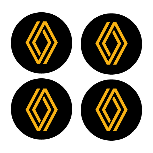 Fiat Logo Gel Wheel Center Caps, Set of 4