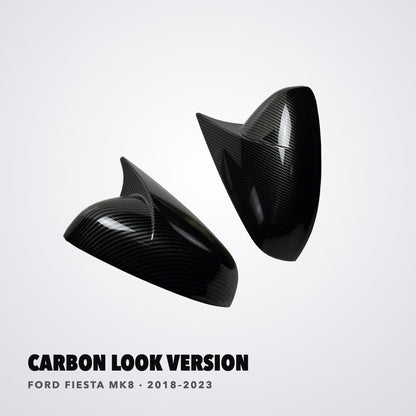 Calotte specchietti Ford Fiesta MK8 carbon look