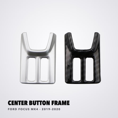 Cornice pulsanti centrali Ford Focus MK4 carbon look e argento