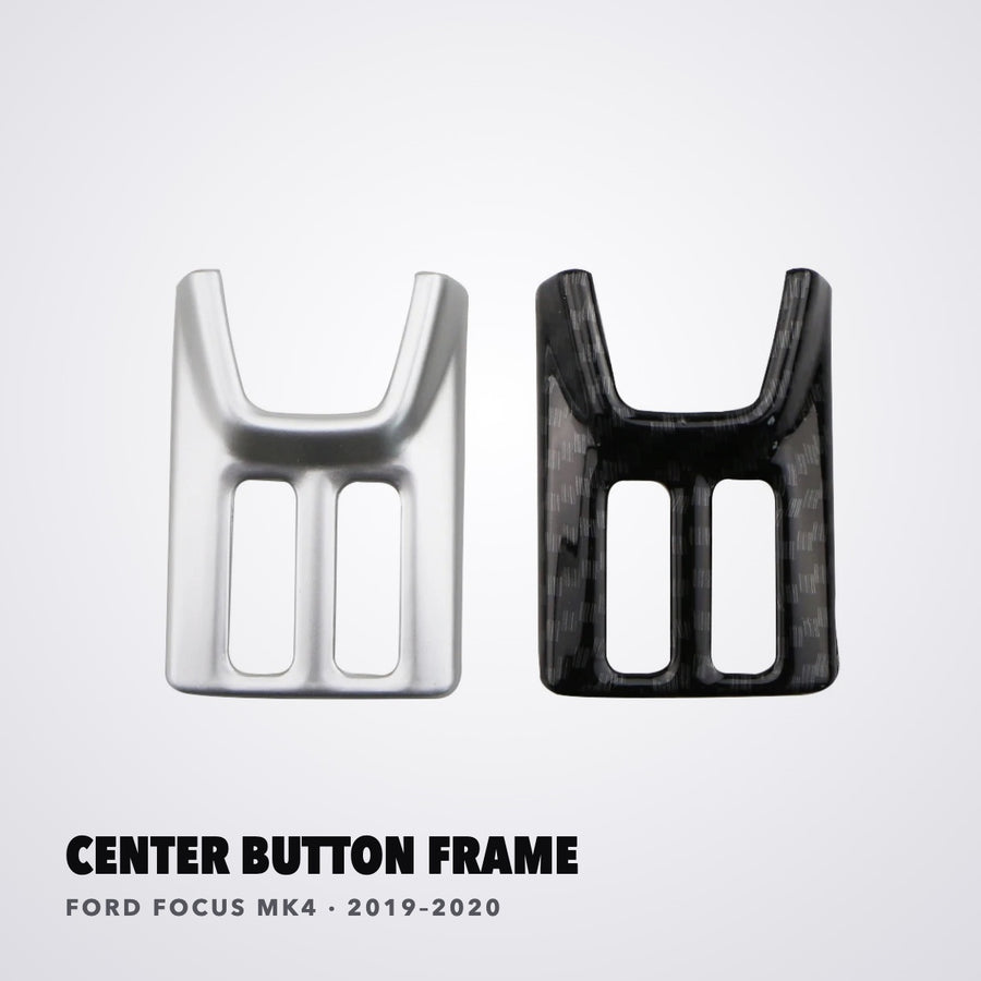 Cornice pulsanti centrali Ford Focus MK4 carbon look e argento