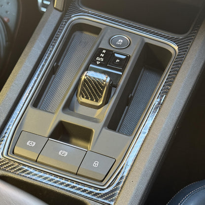 Carbon en 3D-gel versnellingspookafdekking voor Cupra Formentor en Leon