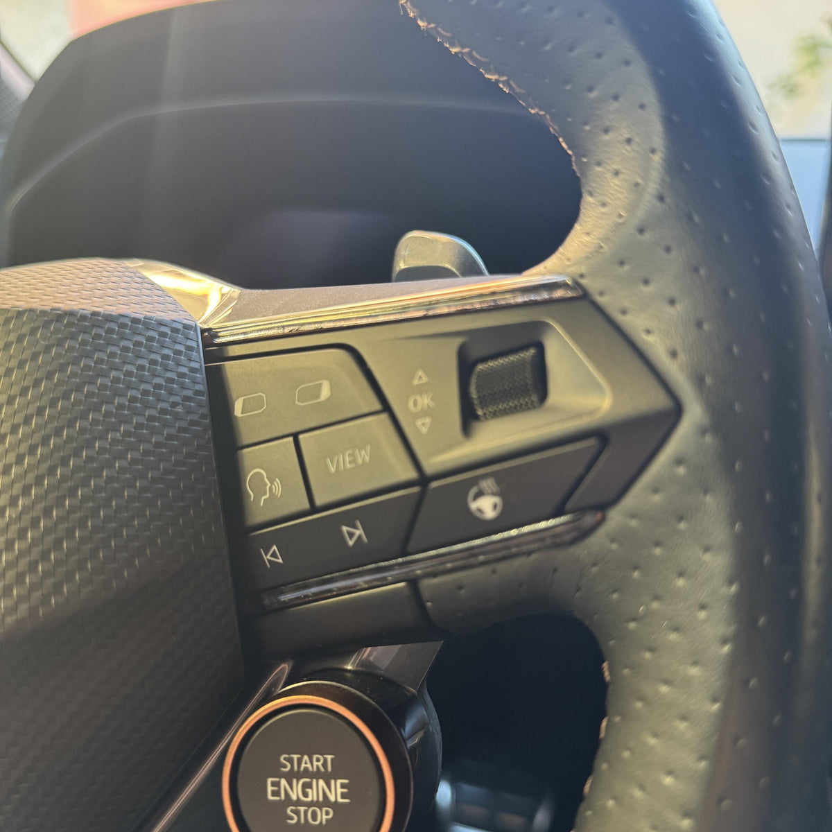 Gelstrips voor stuurwiel Cupra Leon en Formentor