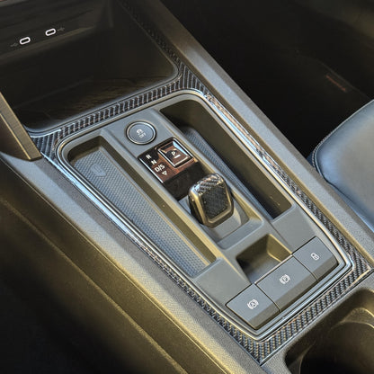 Carbon en 3D-gel versnellingspookafdekking voor Cupra Formentor en Leon