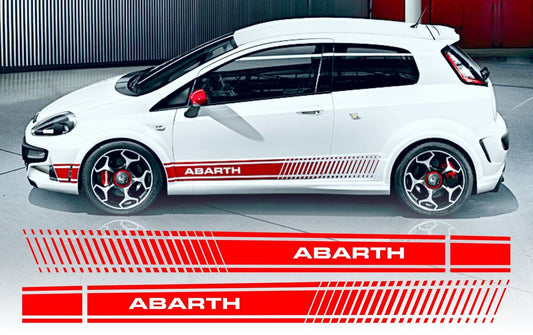 Punto Abarth side stripes